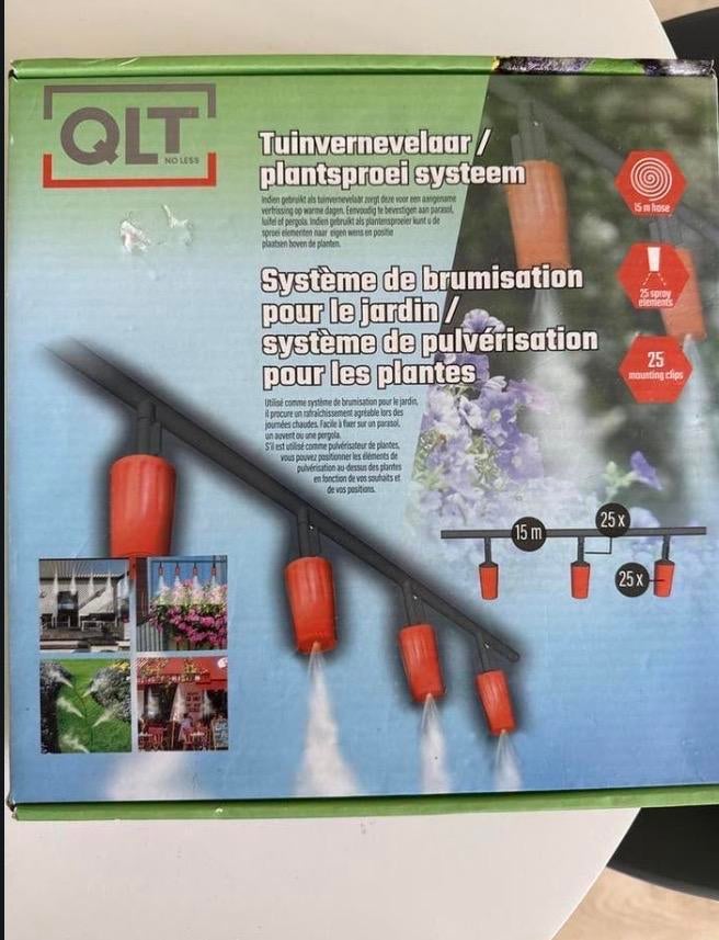 QLT Tuinvernevelaar / Plantensproei Systeem - Nieuw, Ophalen of Verzenden, Nieuw, Nevelsproeier