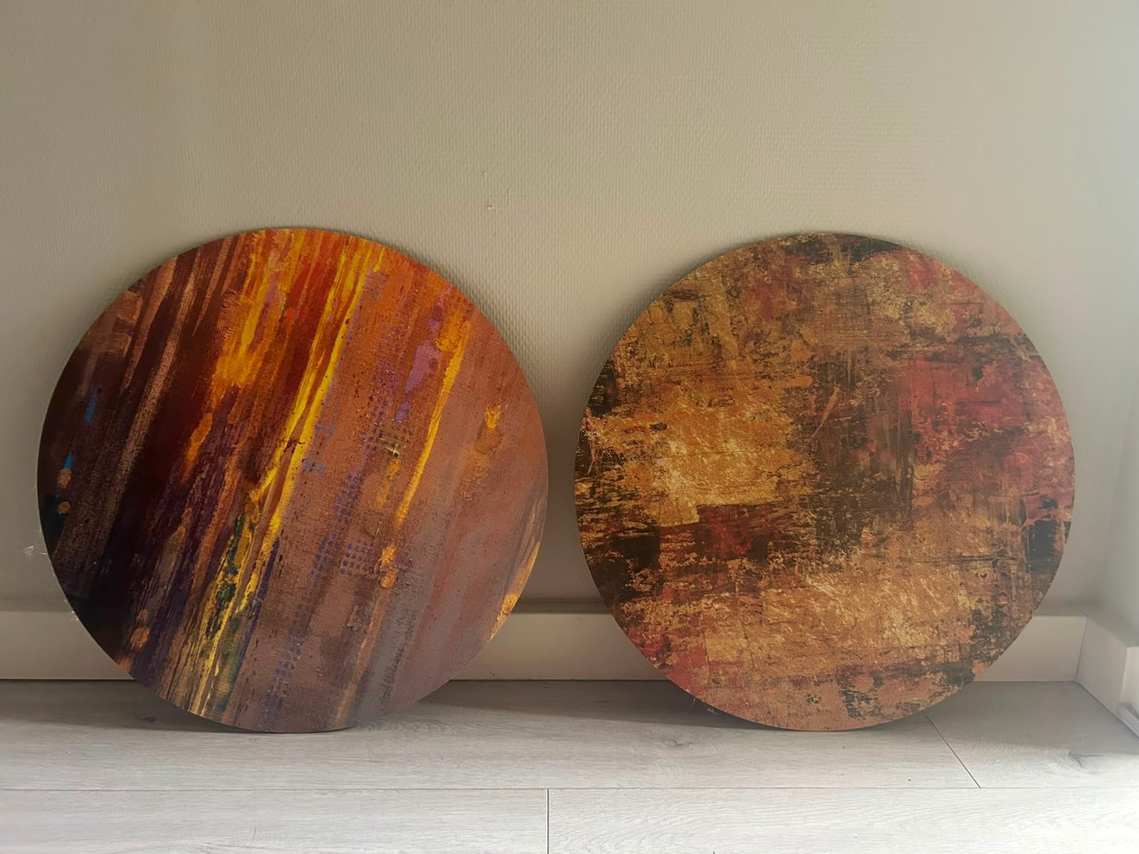 2 x houten kader schilderij!, Ophalen of Verzenden, Zo goed als nieuw, Minder dan 50 cm, Schilderij