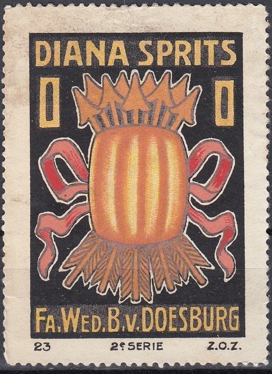Nederland- Sluitzegel - 1915- Doesburg -- De Lindeboom -19-, Postzegels en Munten, Verzenden, T/m 1940, Postfris
