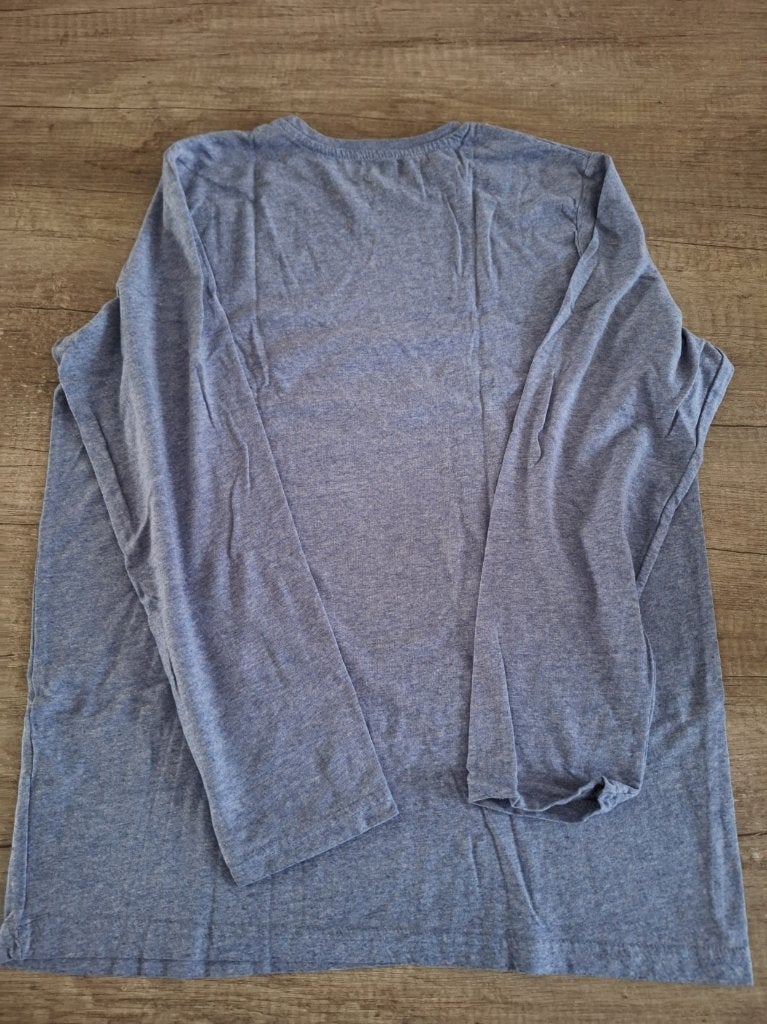 Primark T-shirt met lange mouwen, maat 12-13 jaar, Kleding | Heren, T-shirts, Ophalen, Blauw, Overige maten, Gedragen