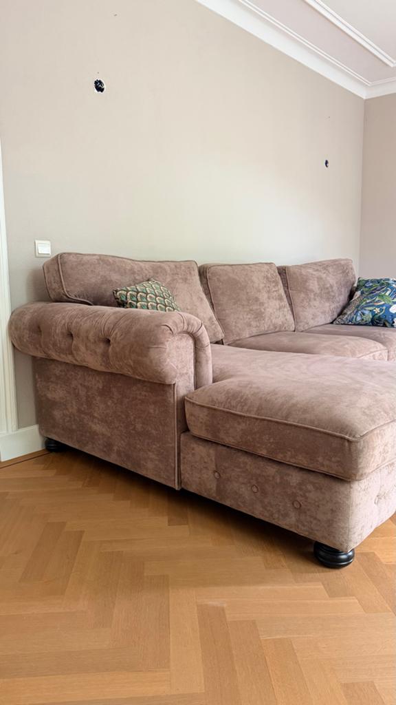 Luxe hoekbank met longchair - Urban Sofa - San Remo, Huis en Inrichting, Banken | Bankstellen, Ophalen, 250 tot 300 cm, 100 tot 125 cm