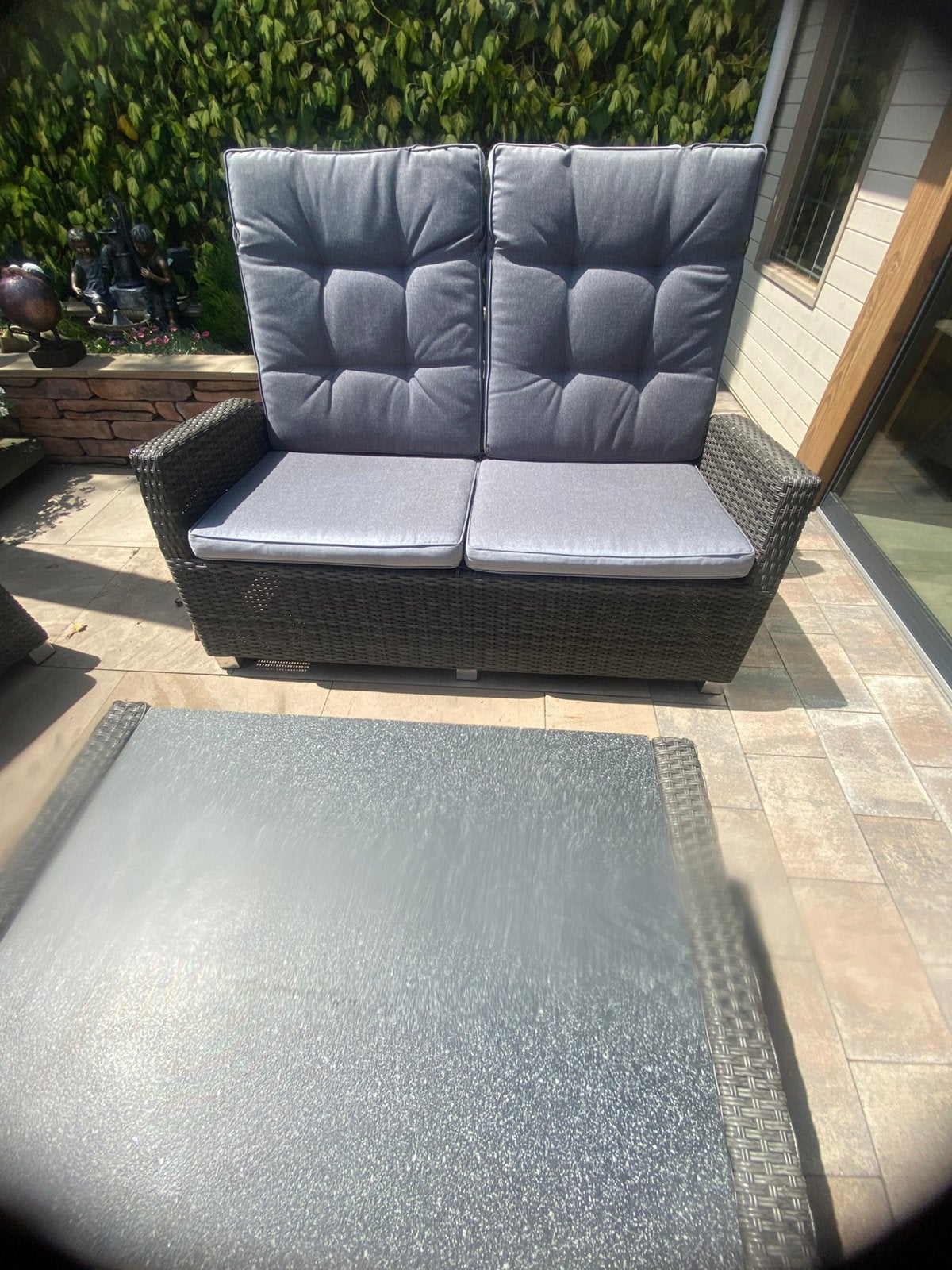 Louncheset, Tuin en Terras, Ophalen, 4 zitplaatsen, Kunststof, Gebruikt