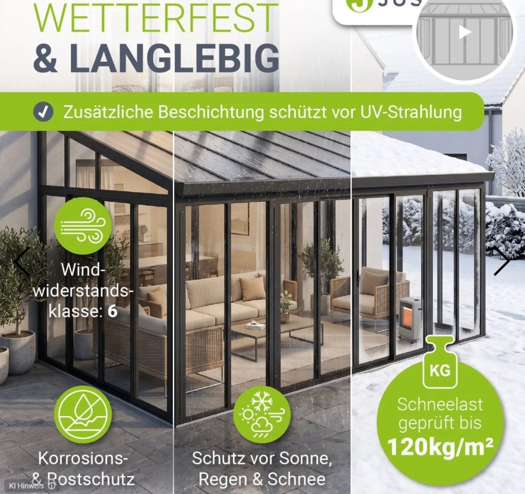 Nieuwe aluminium overkapping ivm verkeerd besteld 552 x290cm, Ophalen, Nieuw, Serre