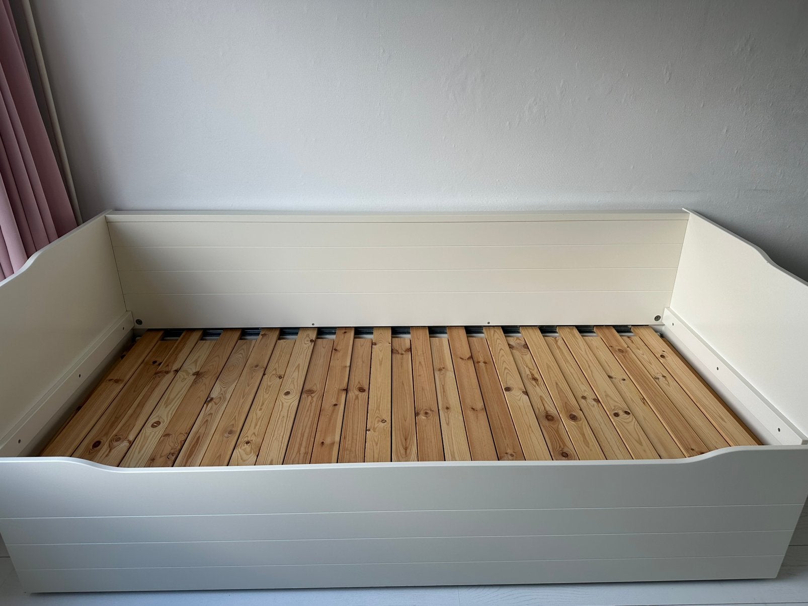 Ikea bed 80x200 kan ook als 2-persoonsbed, Ophalen, Gebruikt, Eenpersoons, Wit