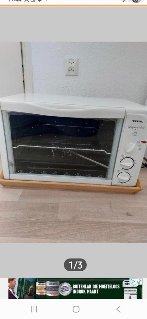 Tefal oven, Witgoed en Apparatuur, Ovens, Ophalen, Gebruikt, Minder dan 45 cm