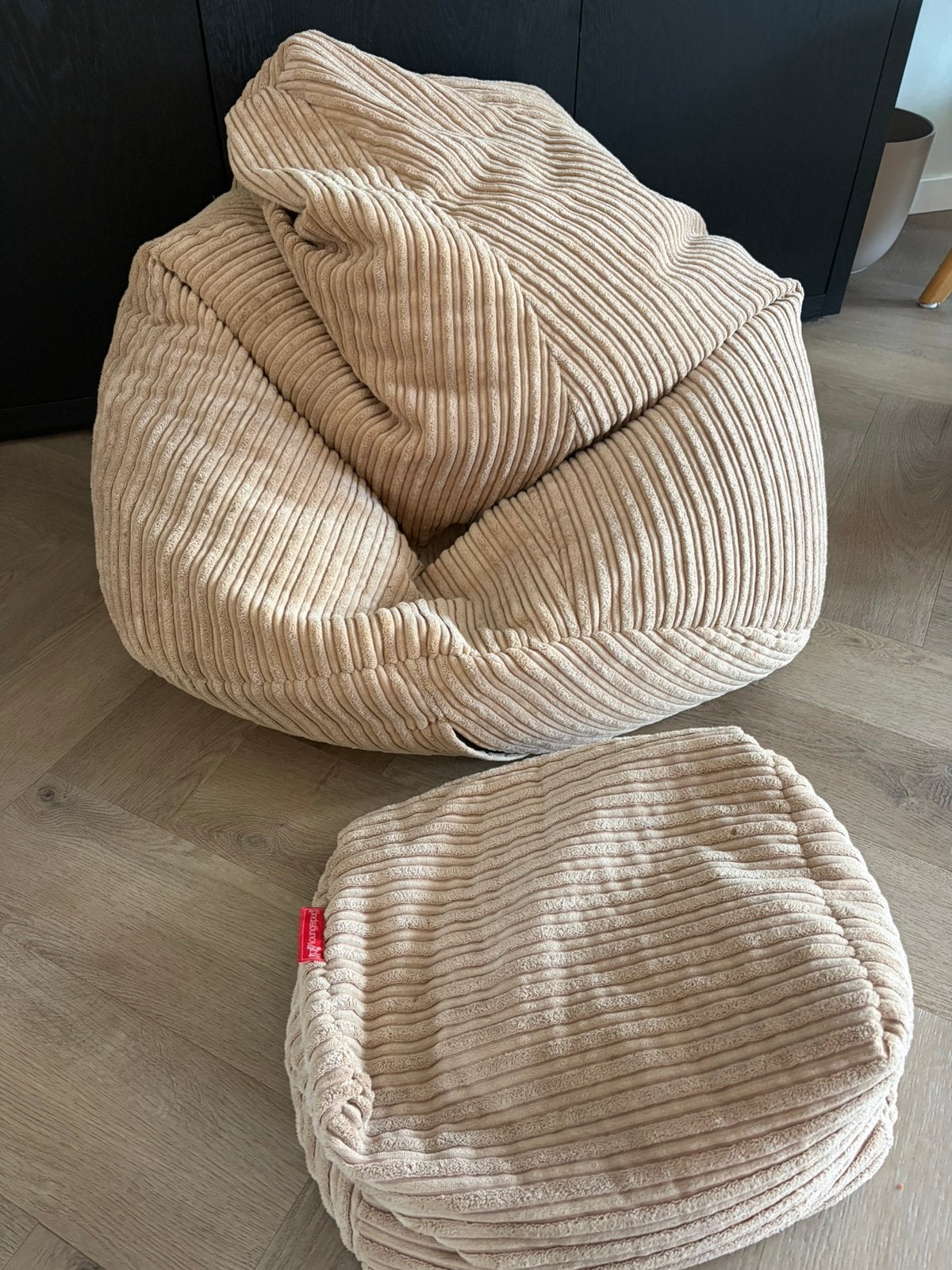 Lounge Pug zitzak, Huis en Inrichting, Ophalen, Zo goed als nieuw, Beige