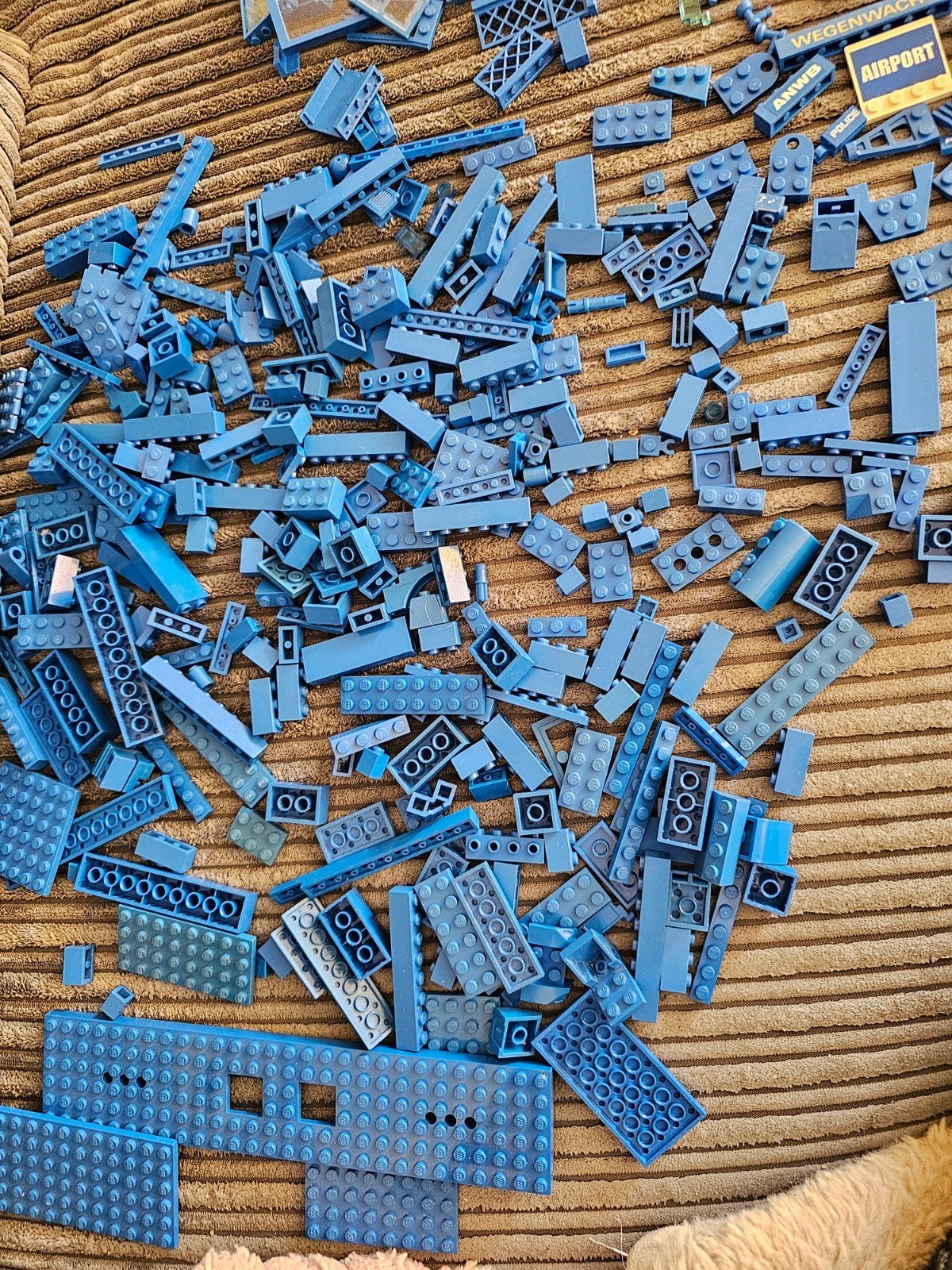 Lego blokjes blauw en ramen, ruiten, D blauw blokjes, Ophalen of Verzenden