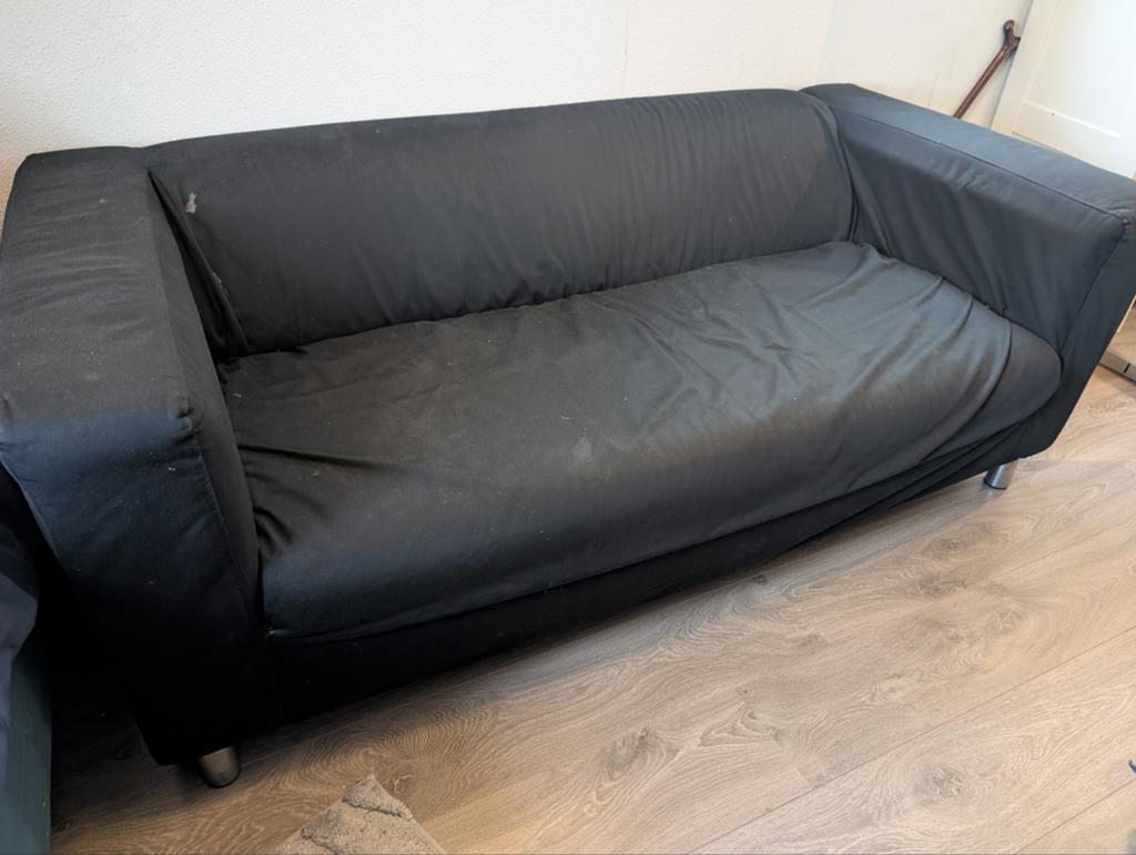 Klippan bank 2 persoons gratis, Ophalen, Gebruikt, 150 tot 200 cm, Tweepersoons