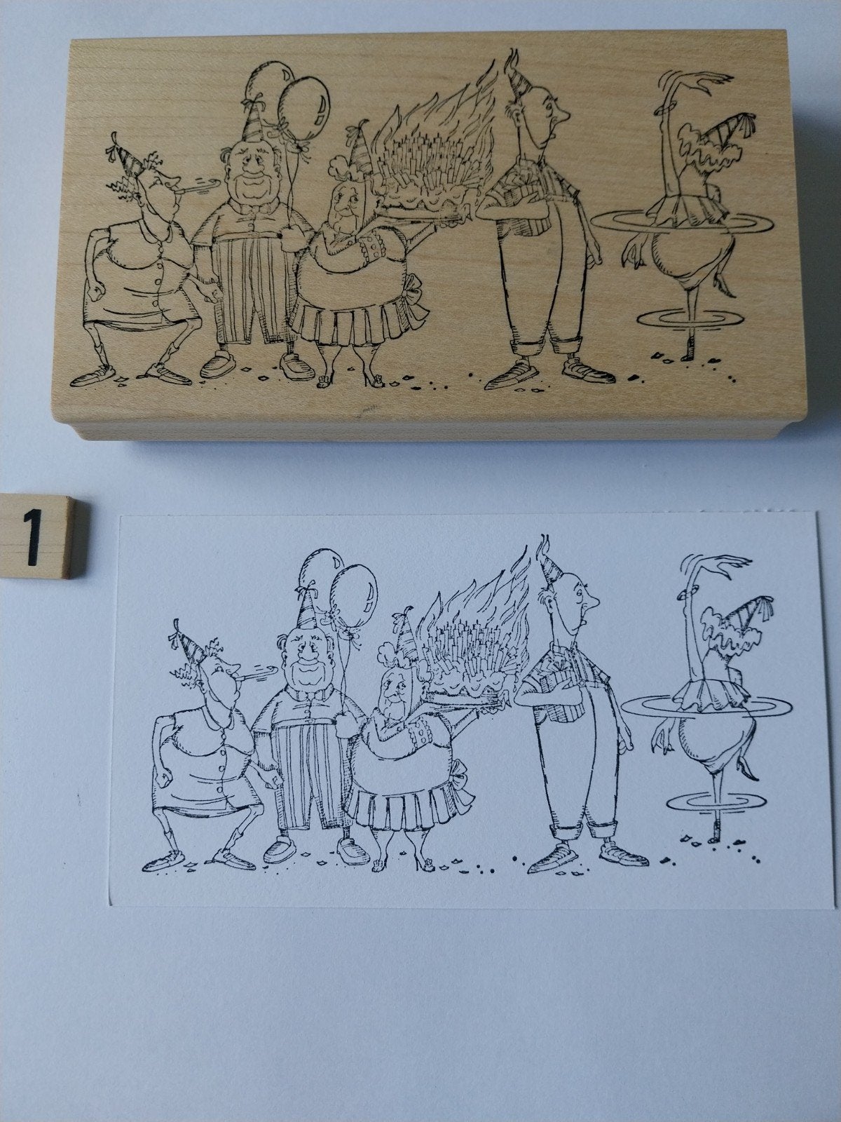 Art Impression stempels, Ophalen of Verzenden, Gebruikt, Houten stempel