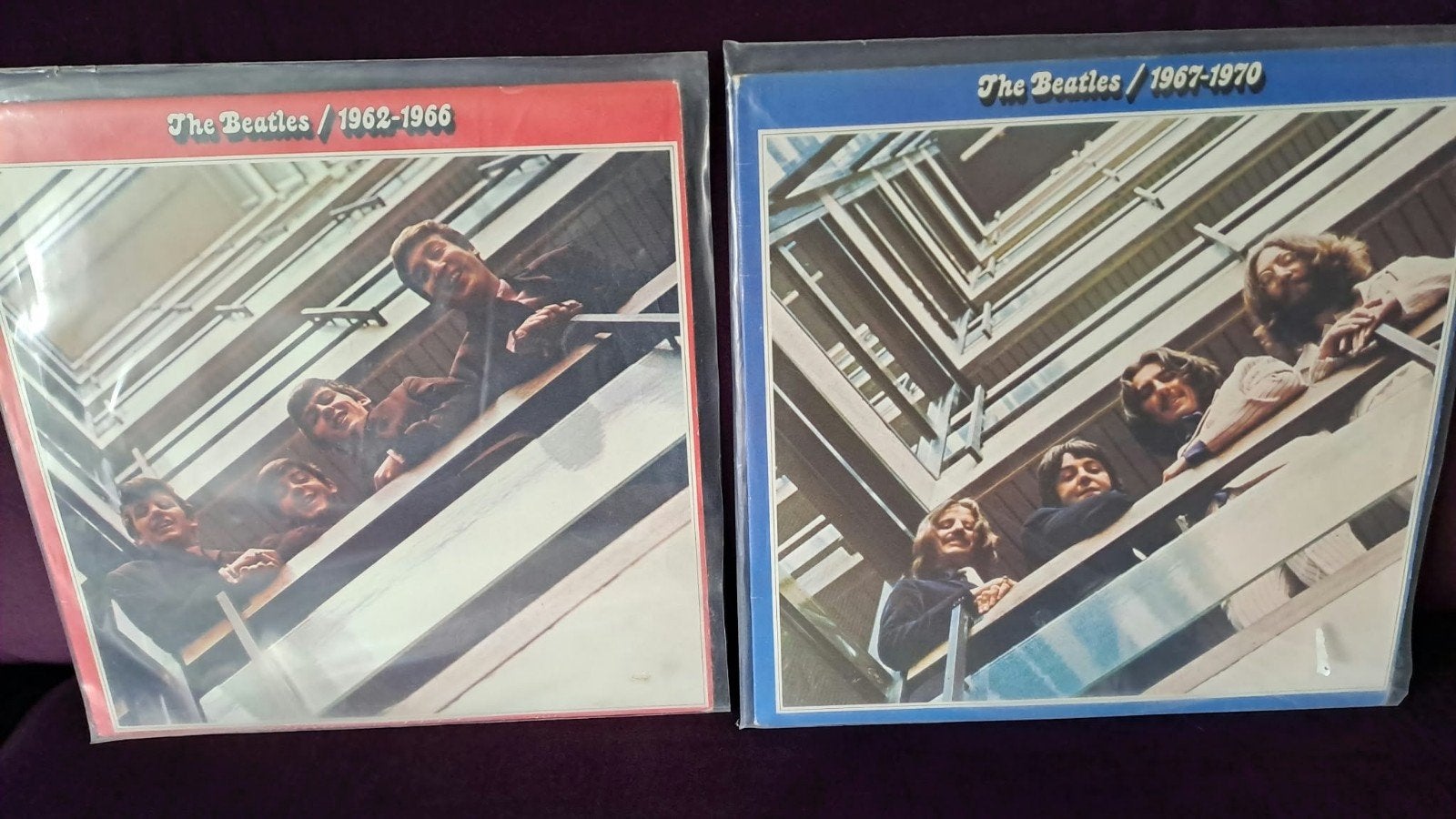 The Beatles 1962-1966 (Rode Album) & 1967-1970 (Blauwe Album, Cd's en Dvd's, Vinyl | Pop, Ophalen, Gebruikt, Pop, Complilatie