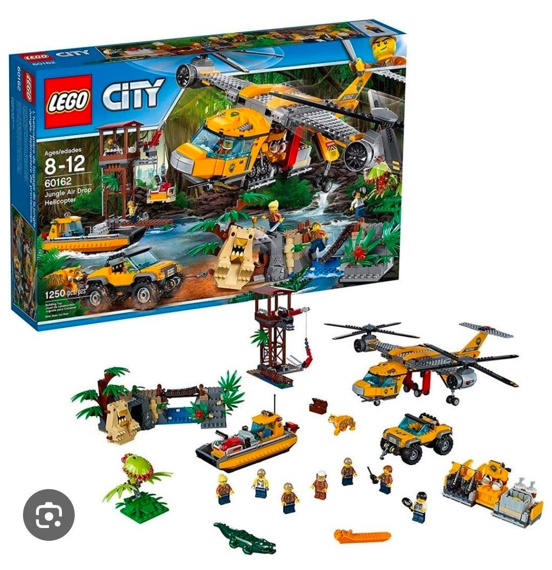 Lego City - 60162 - Jungle Helicopter dropping, City, Lego, Ophalen of Verzenden, Zo goed als nieuw