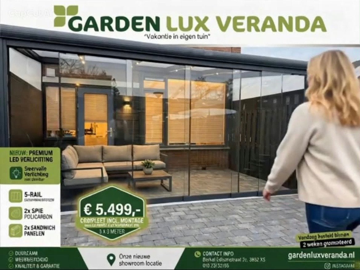 Garden Lux Veranda - Premium LED Verlichting, Ophalen, Nieuw, Veranda