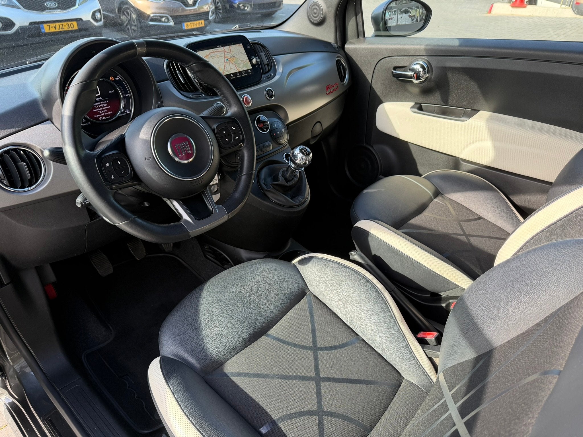 Fiat 500C 0.9 Twinair Sport | Navi (bj 2018), Auto's, Gebruikt, 31 €/maand, Parkeersensor, Bedrijf