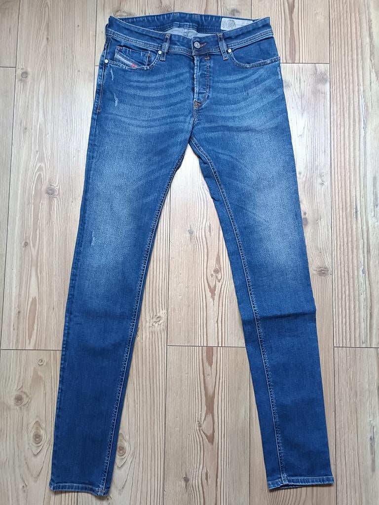 Diesel Sleenker maat 31-34, Kleding | Heren, Spijkerbroeken en Jeans, Ophalen of Verzenden, Zo goed als nieuw, Blauw, W32 (confectie 46) of kleiner