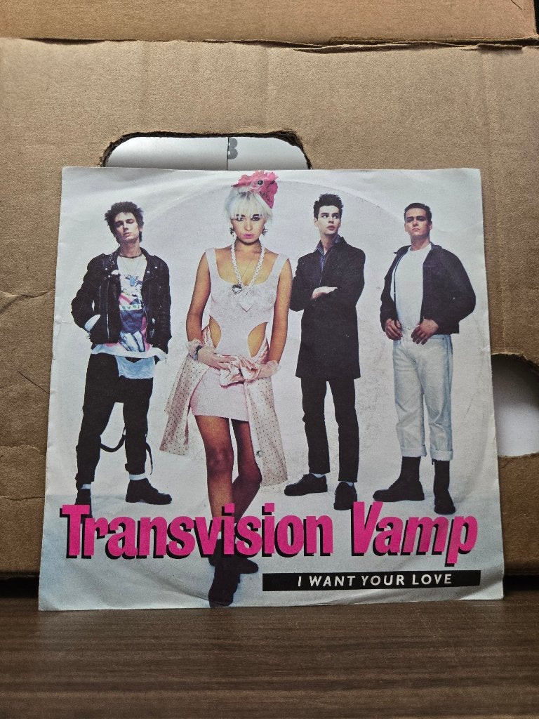 Transvision vamp - I want your love, 7 inch, Ophalen of Verzenden, Zo goed als nieuw, Beschermende buitenhoes
