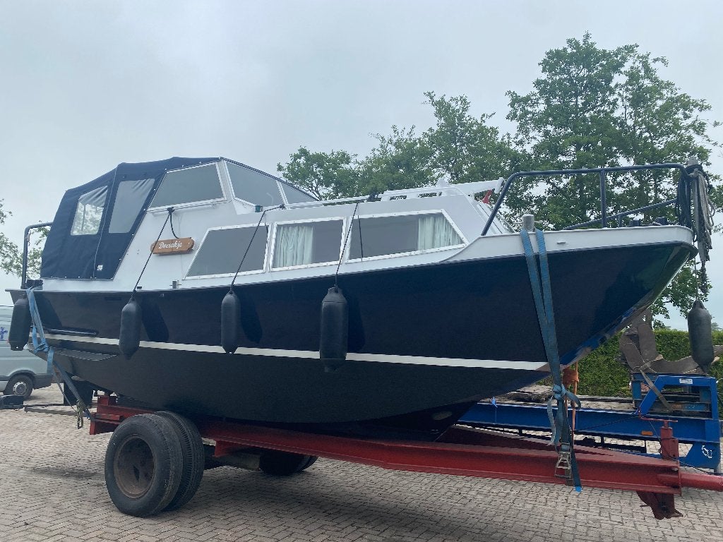 Motorboot doerak met Stallingstrailer, Gebruikt, Binnenboordmotor, Diesel, Doerak