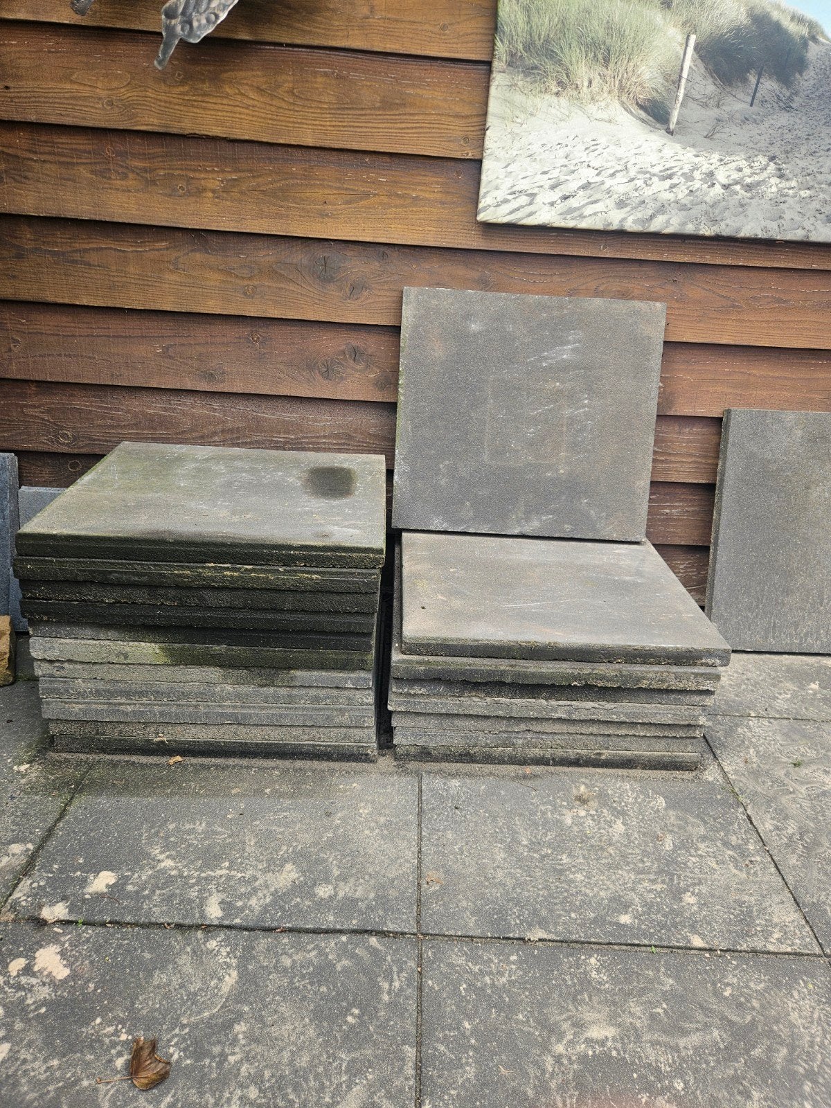 Tegels 60x60 19 stuks, Tuin en Terras, Tegels en Klinkers, Ophalen, Beton, Terrastegels