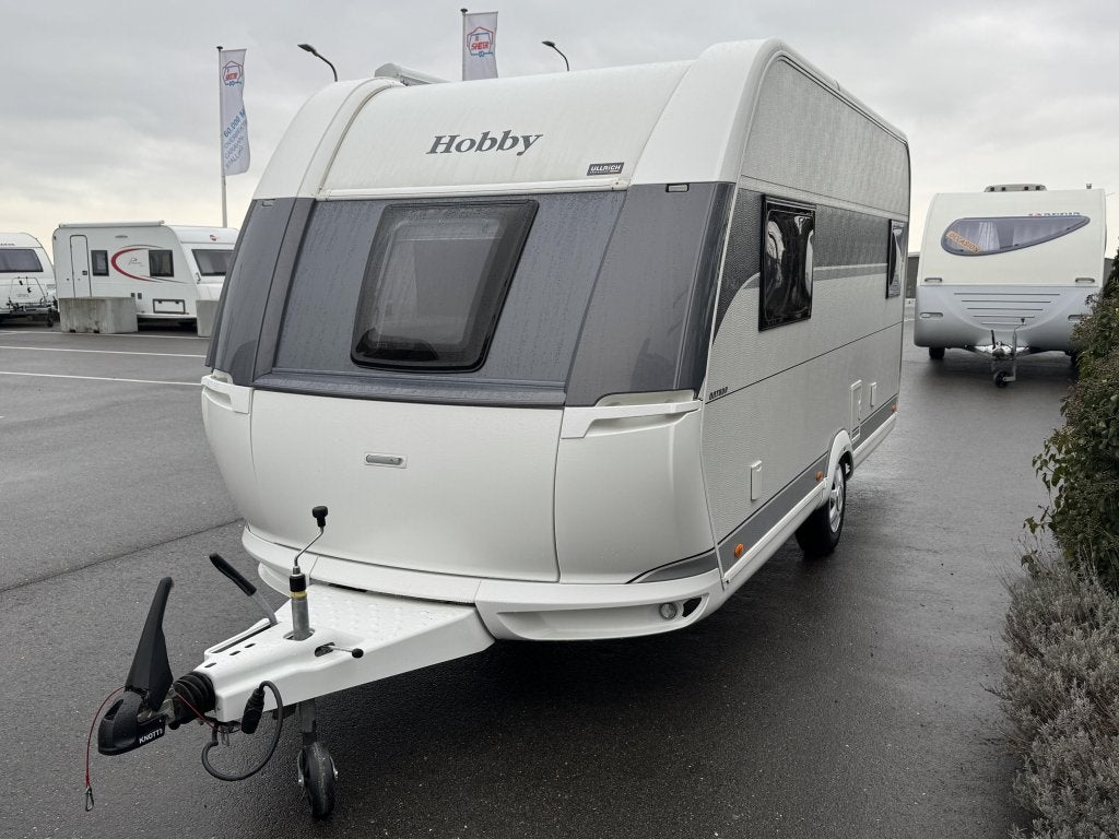 Hobby Ontour 460 DL Mover,luifel,enkel bed,220 cm breed, Dwarsbed, Standaardzit, Hobby, Bedrijf