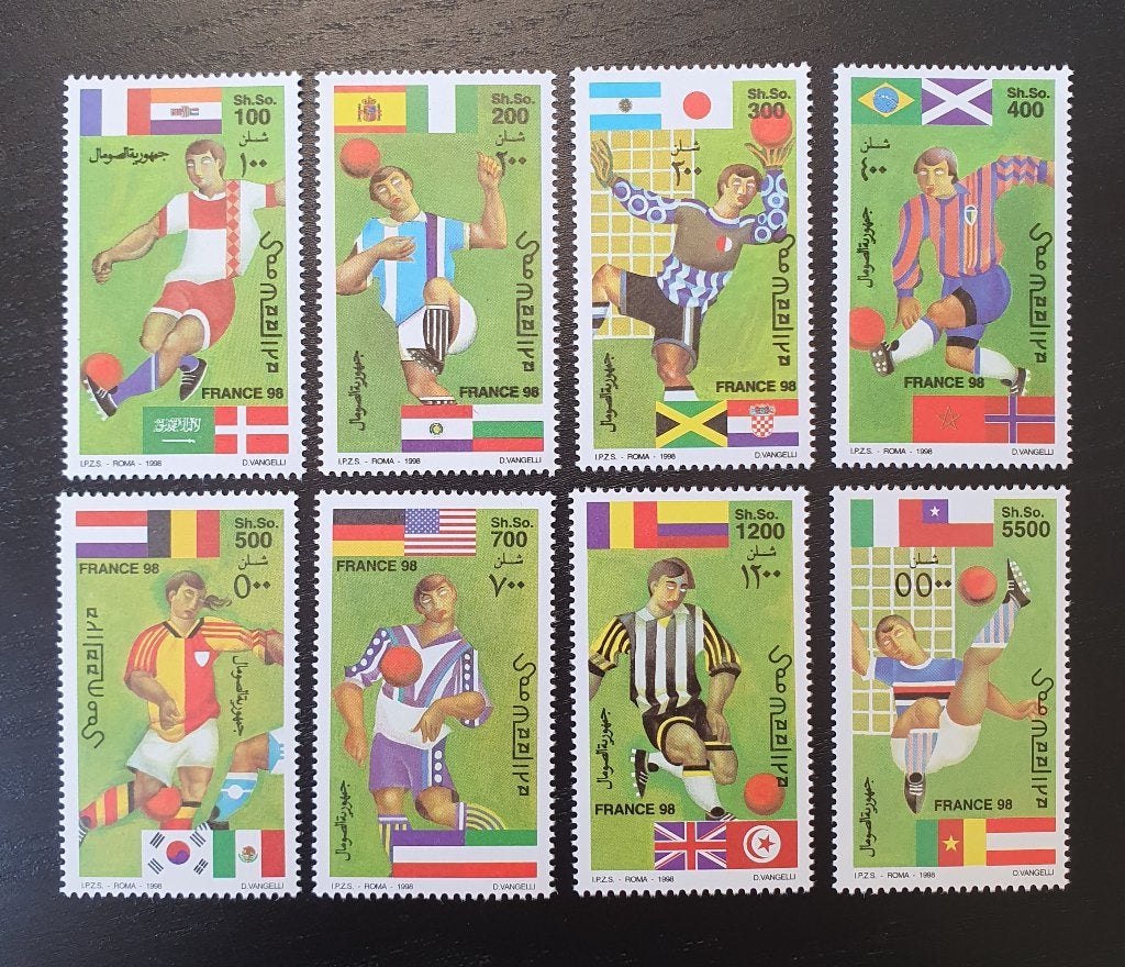 Somalie 1998 WK Voetbal Michel 674-681 postfris, Verzenden, Postfris, Sport