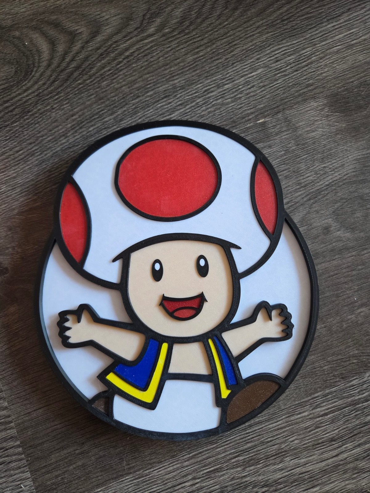 Toad Super Mario wanddecoratie voor game- of kinderkamer, Ophalen of Verzenden, Nieuw