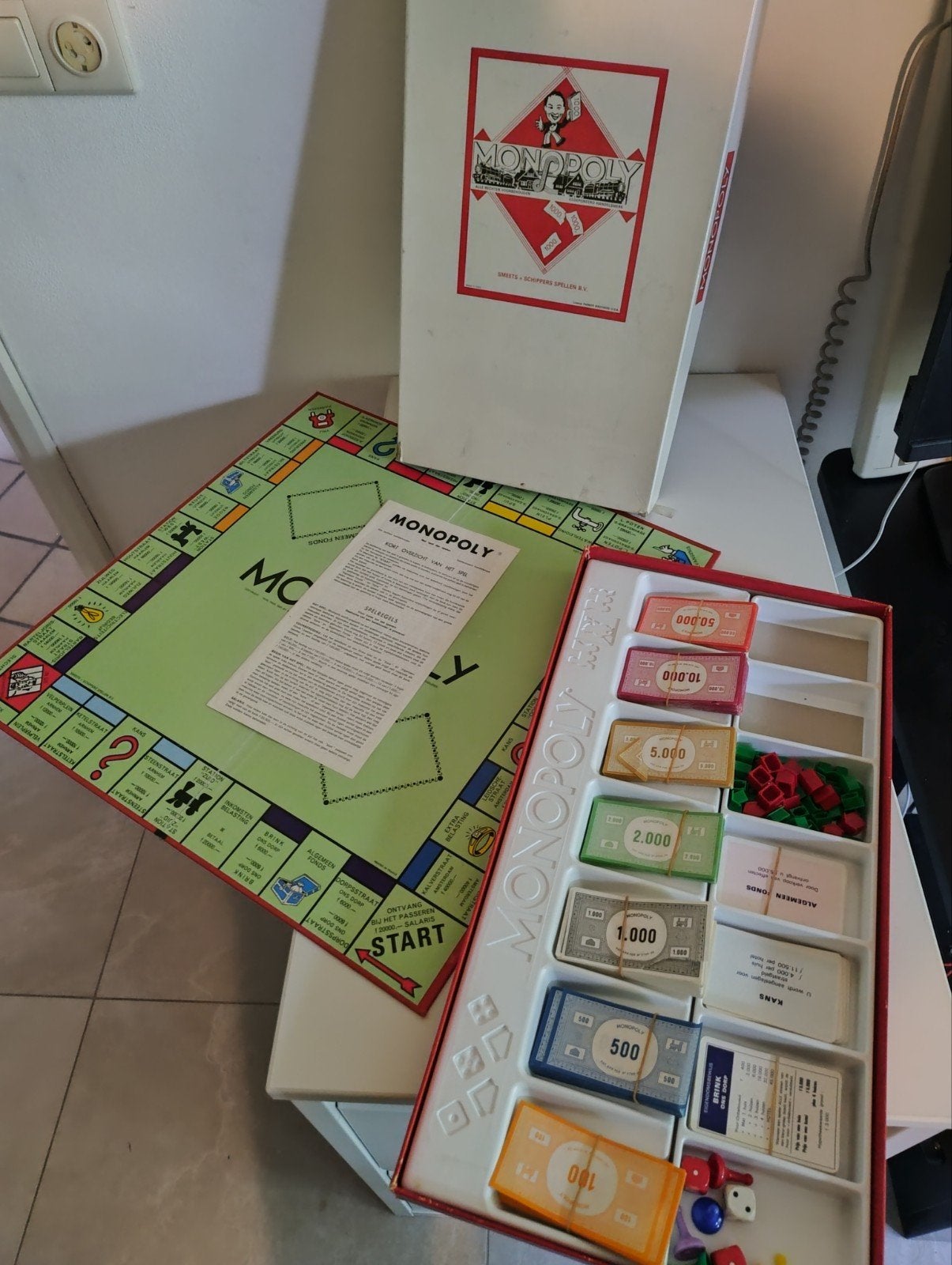 Monopoly spel vintage onderdelen gratis, Ophalen of Verzenden, Gebruikt