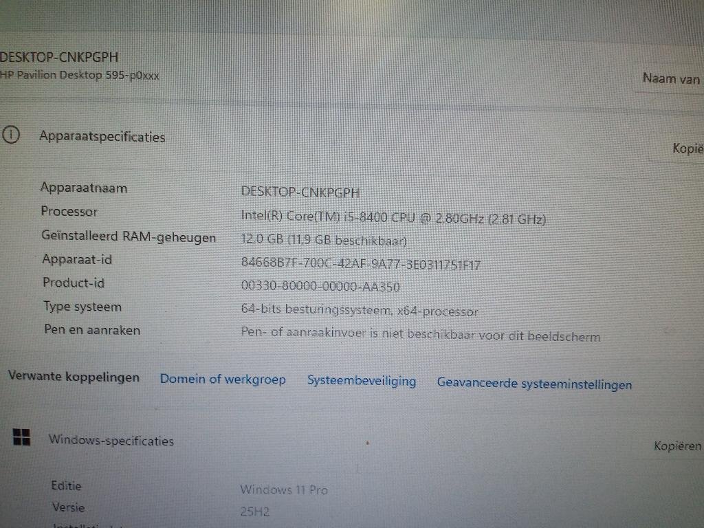 HP Pavilion Desktop TPC-W043-MT, Gebruikt, 2 tot 3 Ghz, 8 GB, Hewlett Packard (HP)