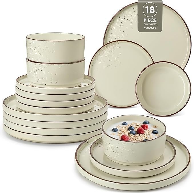 vancasso NAVIA Serviesset voor 4 personen | Beige, Mailto:support@vancassotableware.com, Keramiek, Nieuw, Ophalen of Verzenden