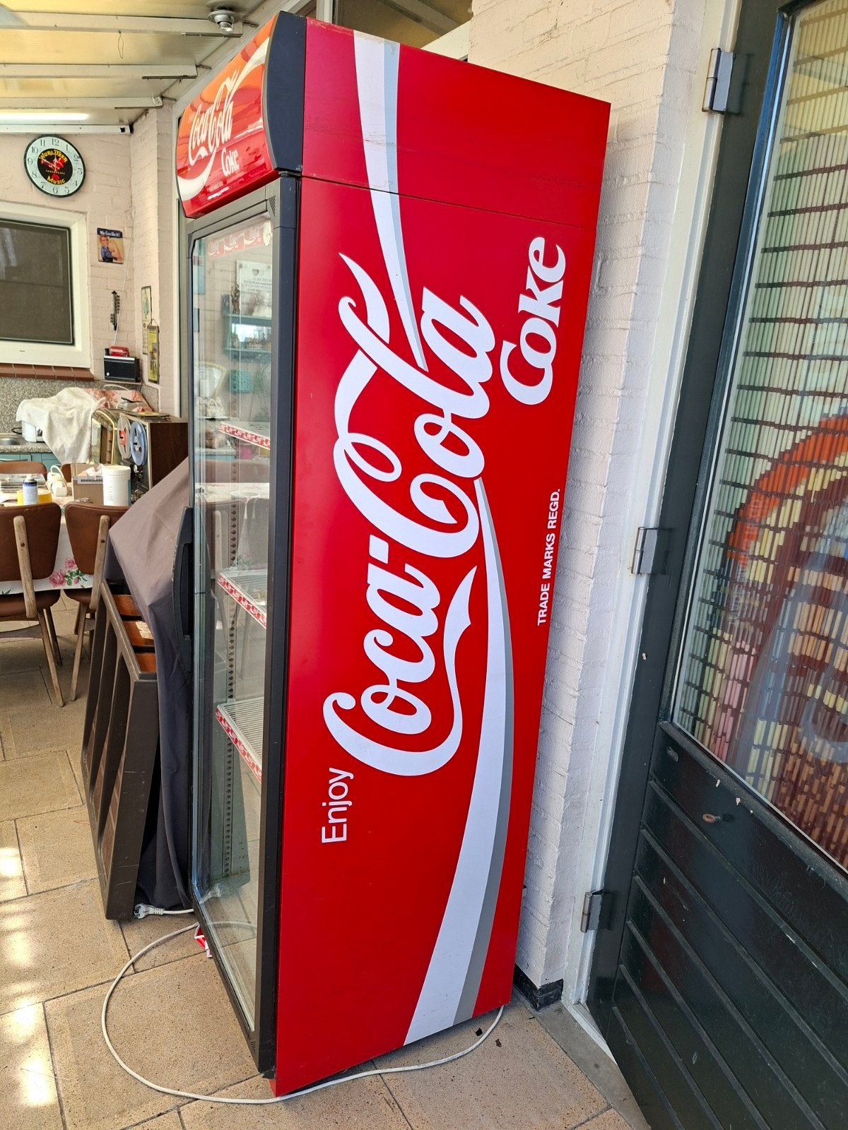 Coca Cola koeler - perfect werkend, Zonder vriesvak, 200 liter of meer, 60 cm of meer, Zo goed als nieuw