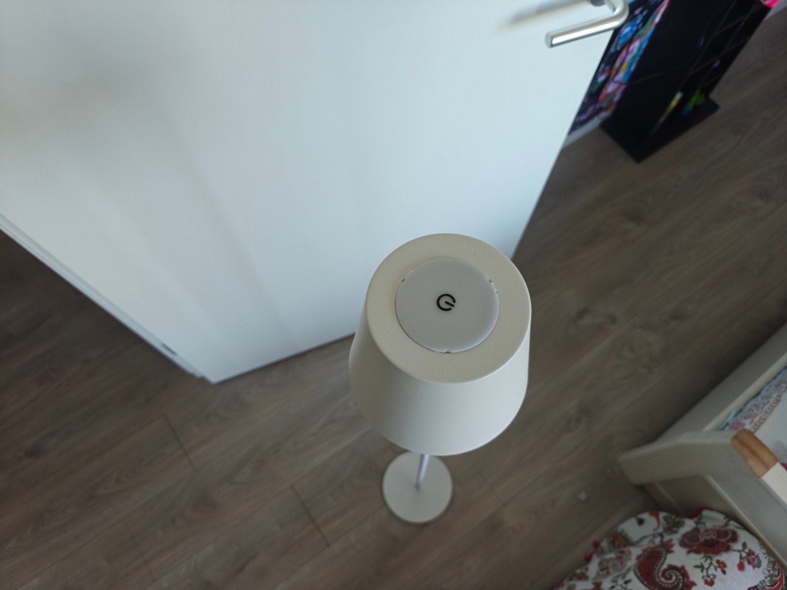 Witte staande lamp met touch bediening, Ophalen of Verzenden