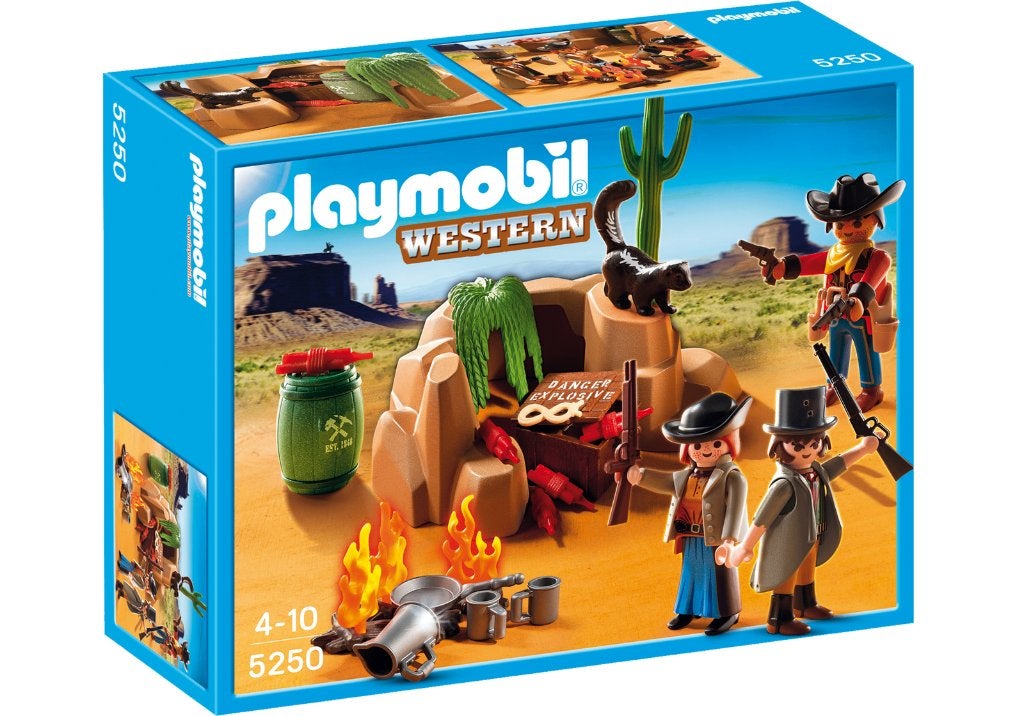 Playmobil Western Bandieten met schuilplaats 5250, Ophalen of Verzenden, Nieuw, Complete set