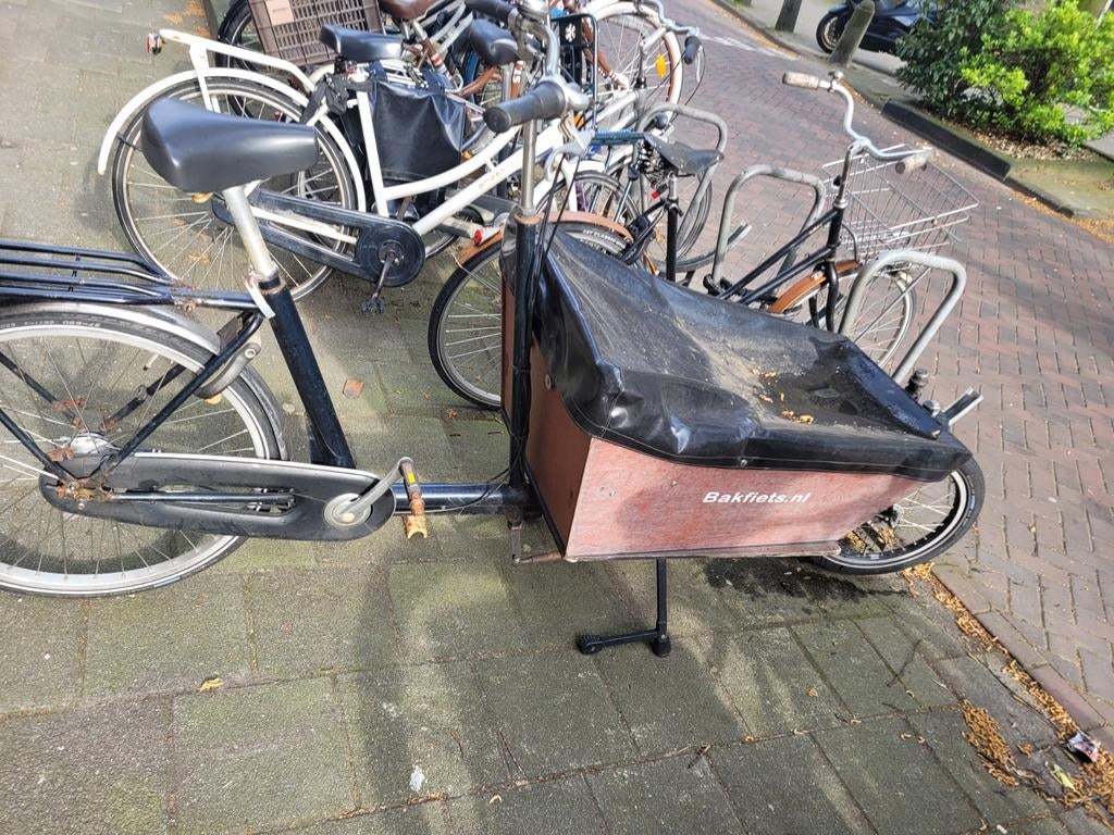 Bakfiets lang model, van bakfiets. Nl, Fietsen en Brommers, Fietsen | Bakfietsen, Gebruikt, Goederen, Ophalen