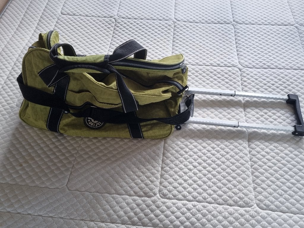 Kipling reistas groen 45x25x25, 40 tot 60 cm, Wieltjes, 20 tot 30 cm, Minder dan 35 cm