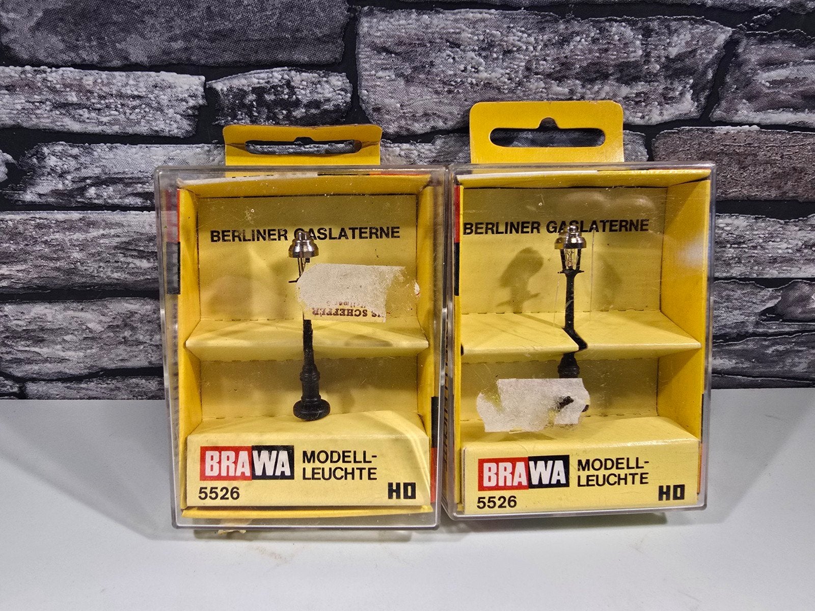 brawa 2x Berlijnse Gaslantaarn nieuw HO spoor trein 1:87, Ophalen of Verzenden, Nieuw, Gelijkstroom of Wisselstroom, Overige merken