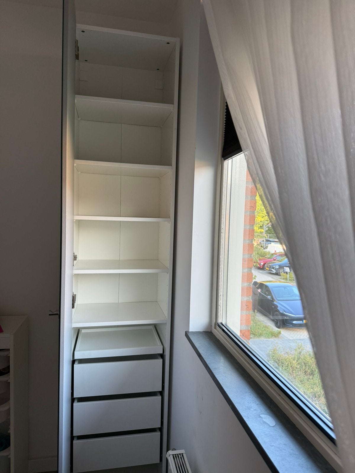 Pax basiselement 50x35x236 incl spiegeldeur, Ophalen, 200 cm of meer, 50 tot 100 cm, Zo goed als nieuw