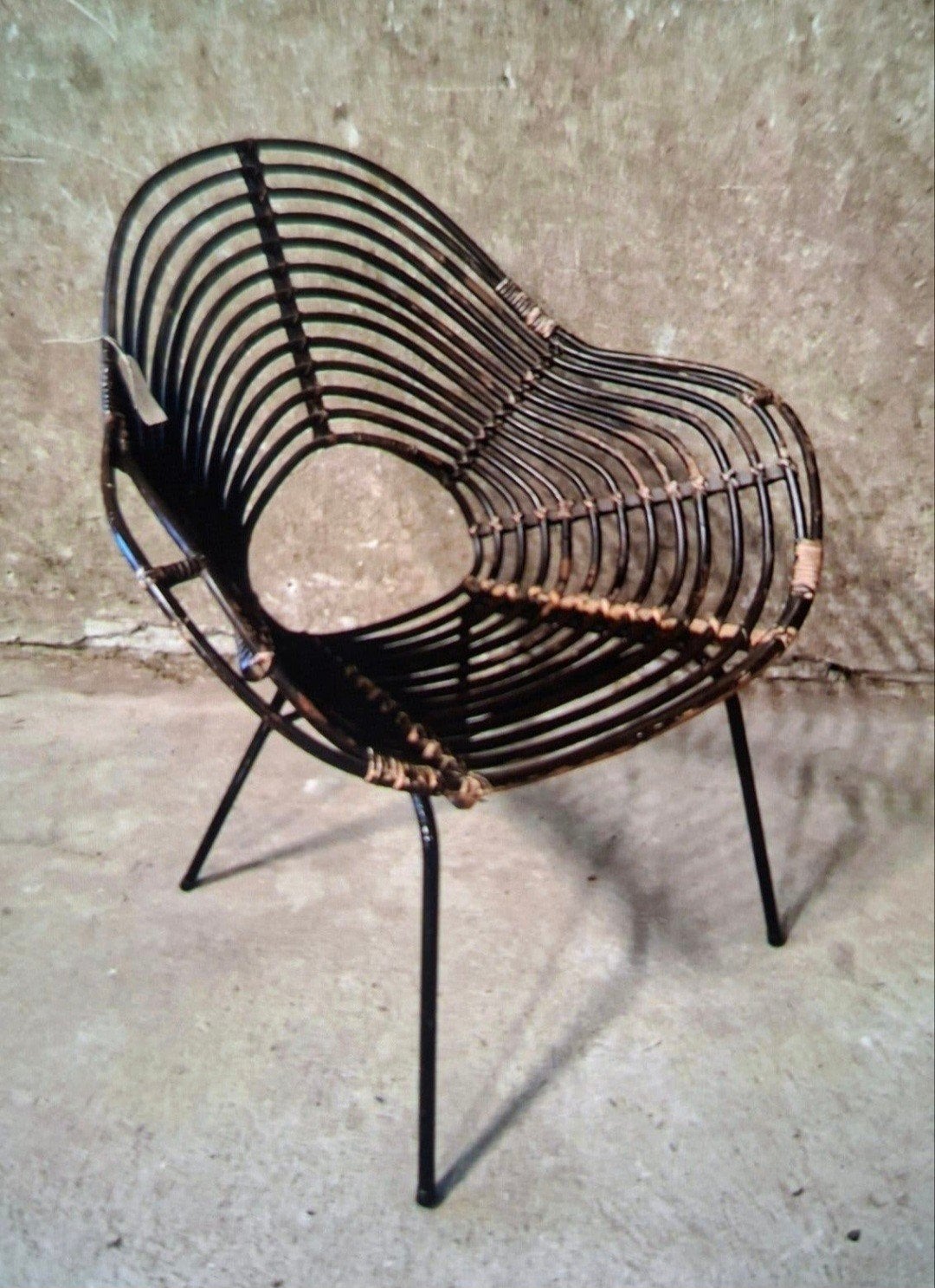 Rattan chair Rohë Noordwolde, Ophalen, Gebruikt, Bruin, .