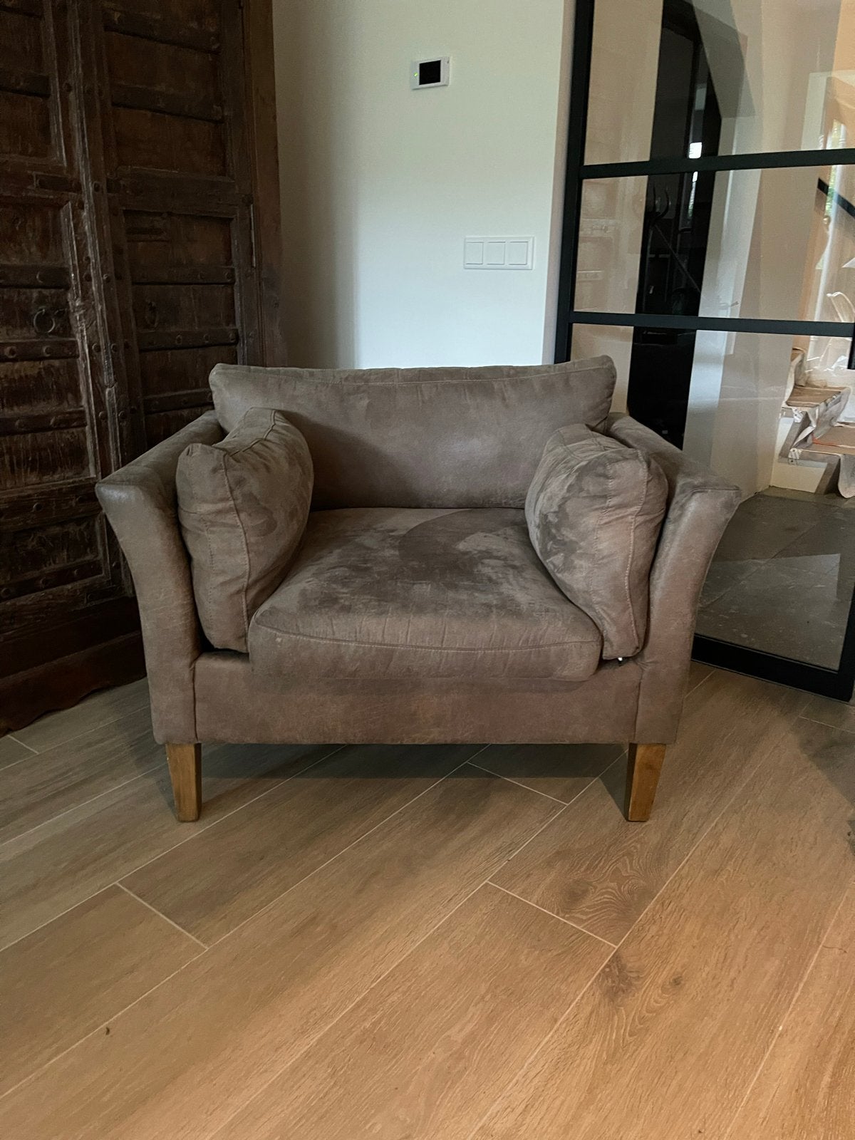 Riviera Maison Forsyth Love Seat Coffee, Ophalen, Gebruikt, 100 tot 125 cm, Stof