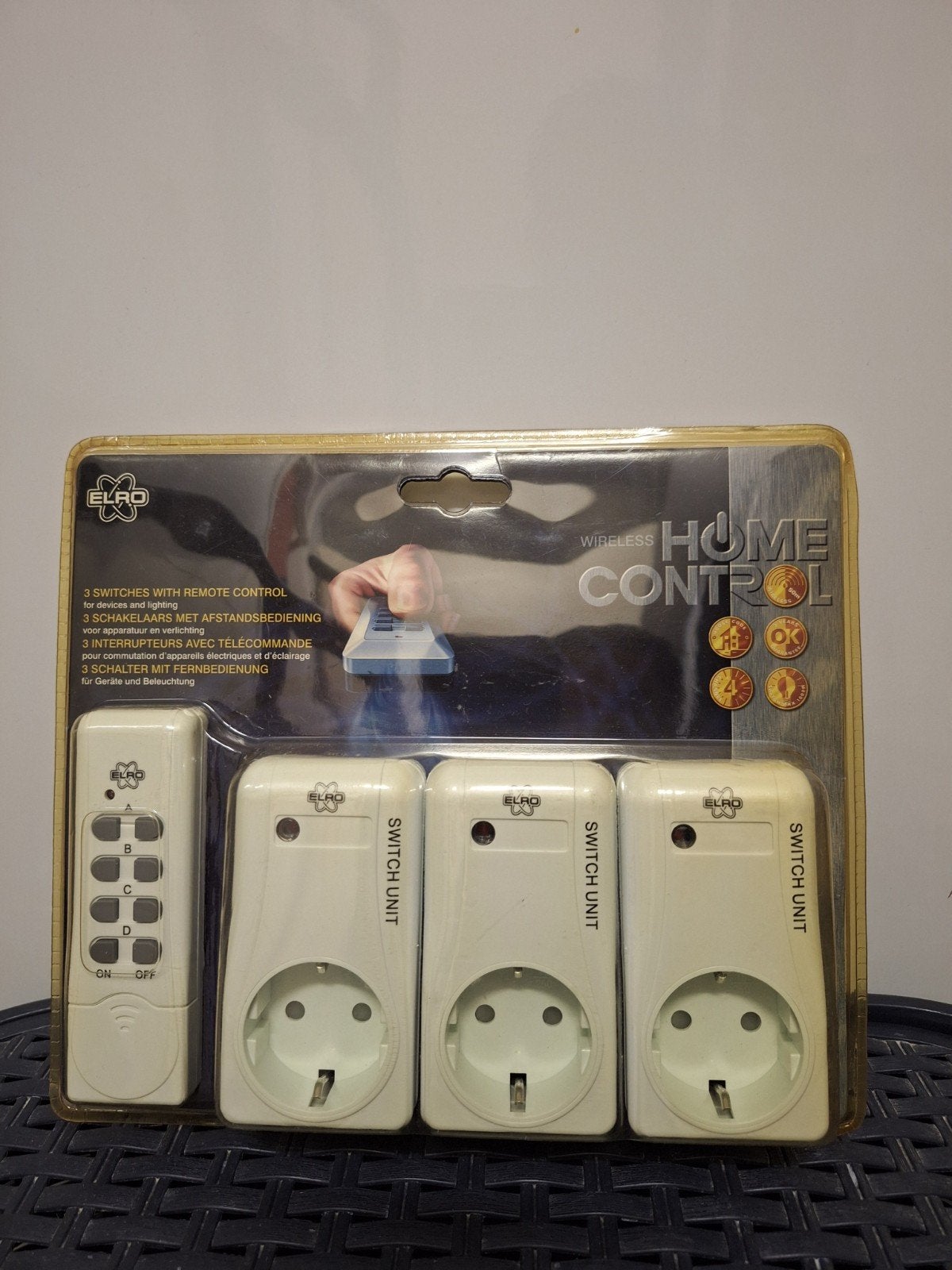 ELRO Wireless Home Control 3 Schakelaars met Afstandsbedien, Nieuw, Kunststof, Ophalen of Verzenden, Modern