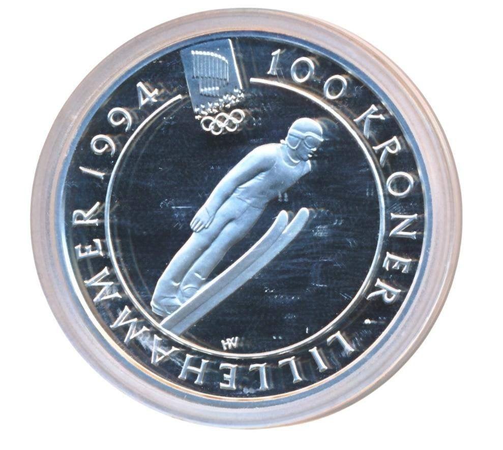 Noorwegen 100 kroner 1992 Olympische Spelen Lillehamer