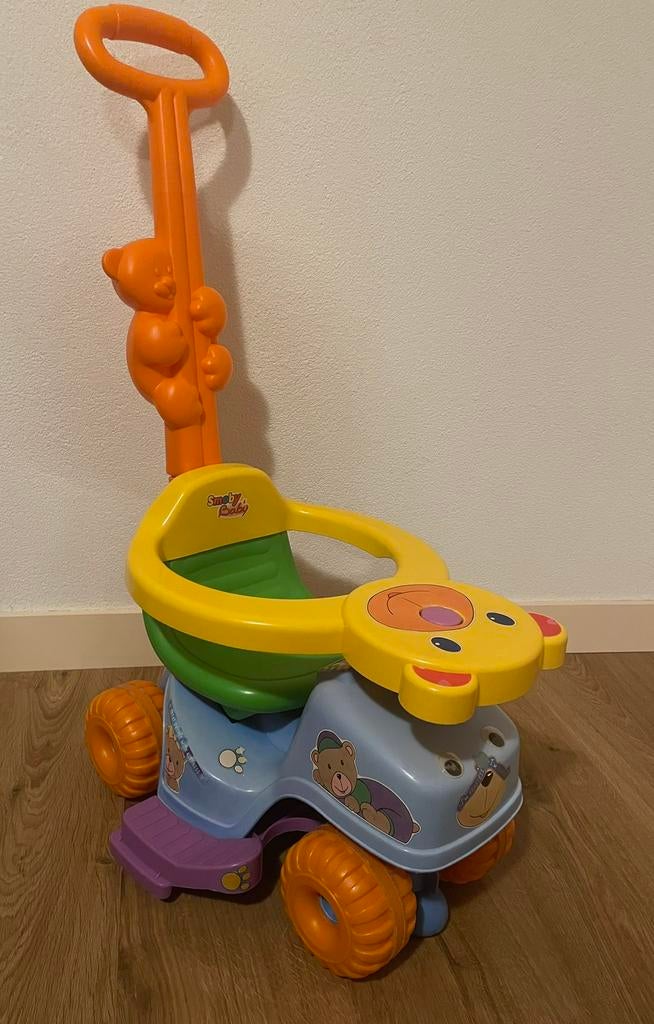 Baby 3 in 1 looptractor met duwstang, Kinderen en Baby's, Ophalen of Verzenden, Zo goed als nieuw