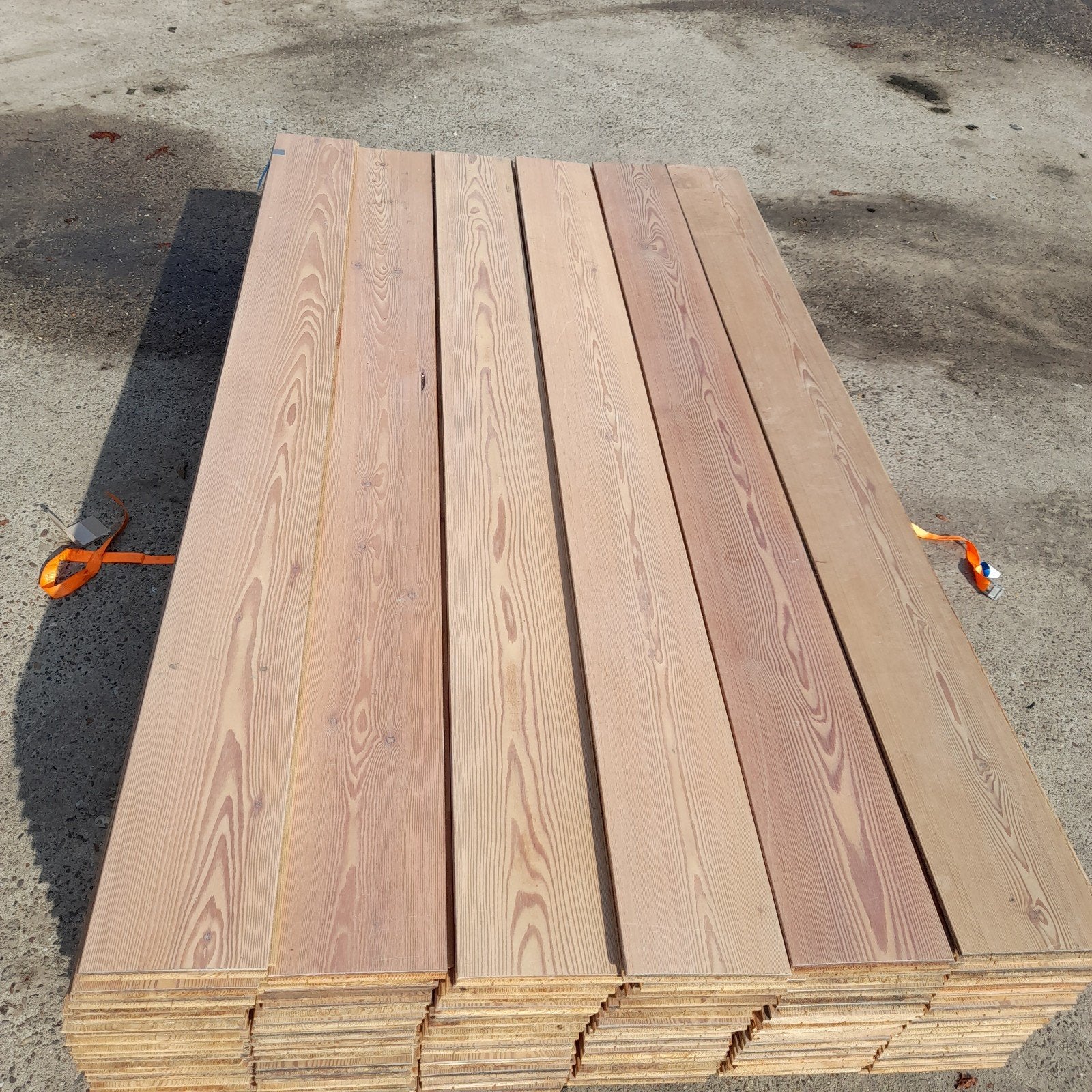 Massief Lariks vloer 29 m2 houten vloerdelen, Ophalen, Vloerdelen of -planken, 10 m² of meer, Nvt