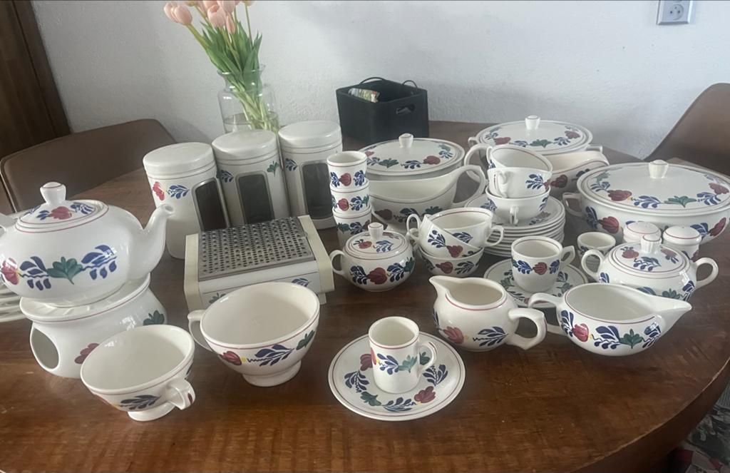 Groot Boerenbont Servies, Huis en Inrichting, Keuken | Servies, Ophalen of Verzenden, Zo goed als nieuw, Aardewerk, Boerenbont