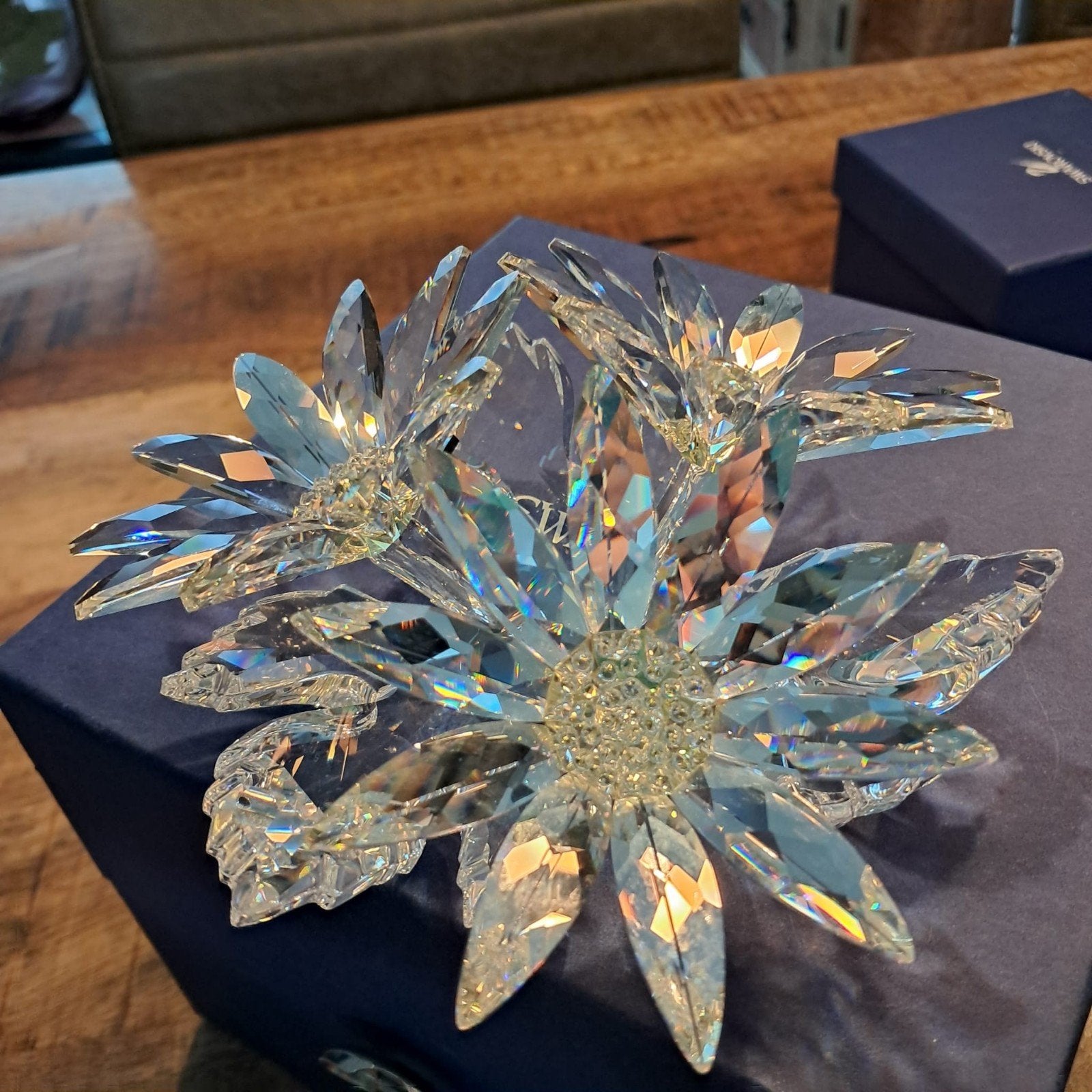 Swarovski Kristallen Bloemschikking in Doos, Ophalen of Verzenden