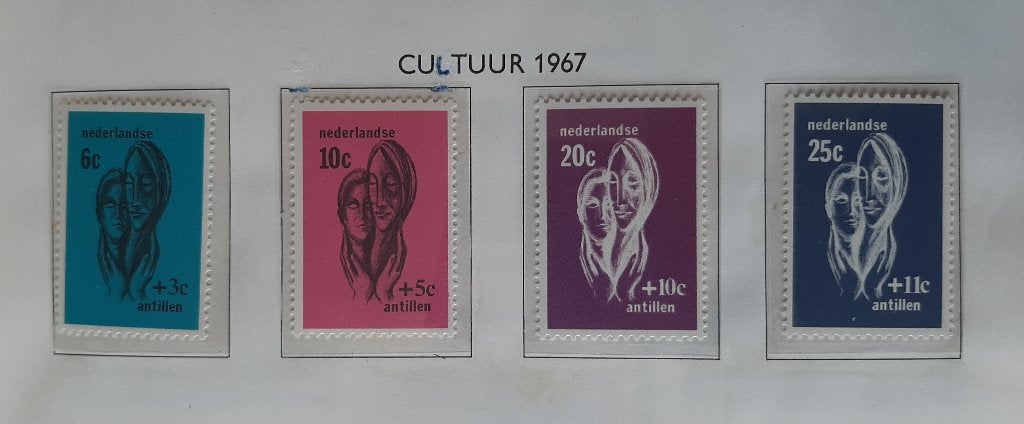1967 Nederlandse Antillen Gelegenheidszegels Nvph 385 - 388, Ophalen