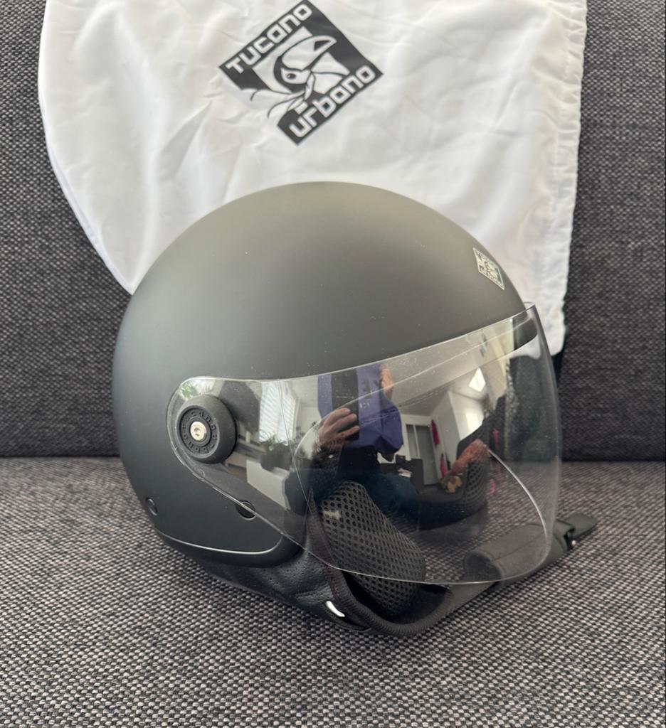 Helm Nieuwe Tucano Urbano El´Jettin helm - Maat M, Overige merken, M, Jethelm, Ophalen of Verzenden