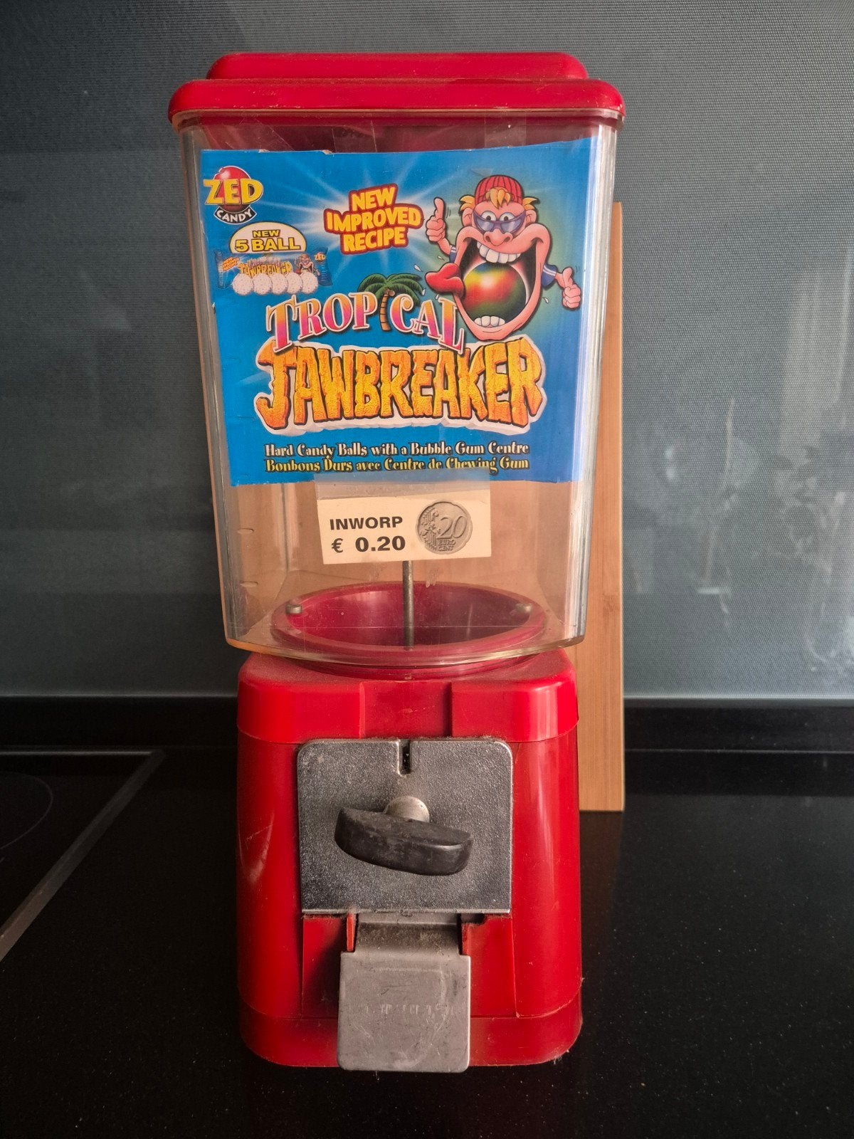 Vintage kauwgomballenautomaat - Rood, Verzamelen, Ophalen of Verzenden, Gebruikt