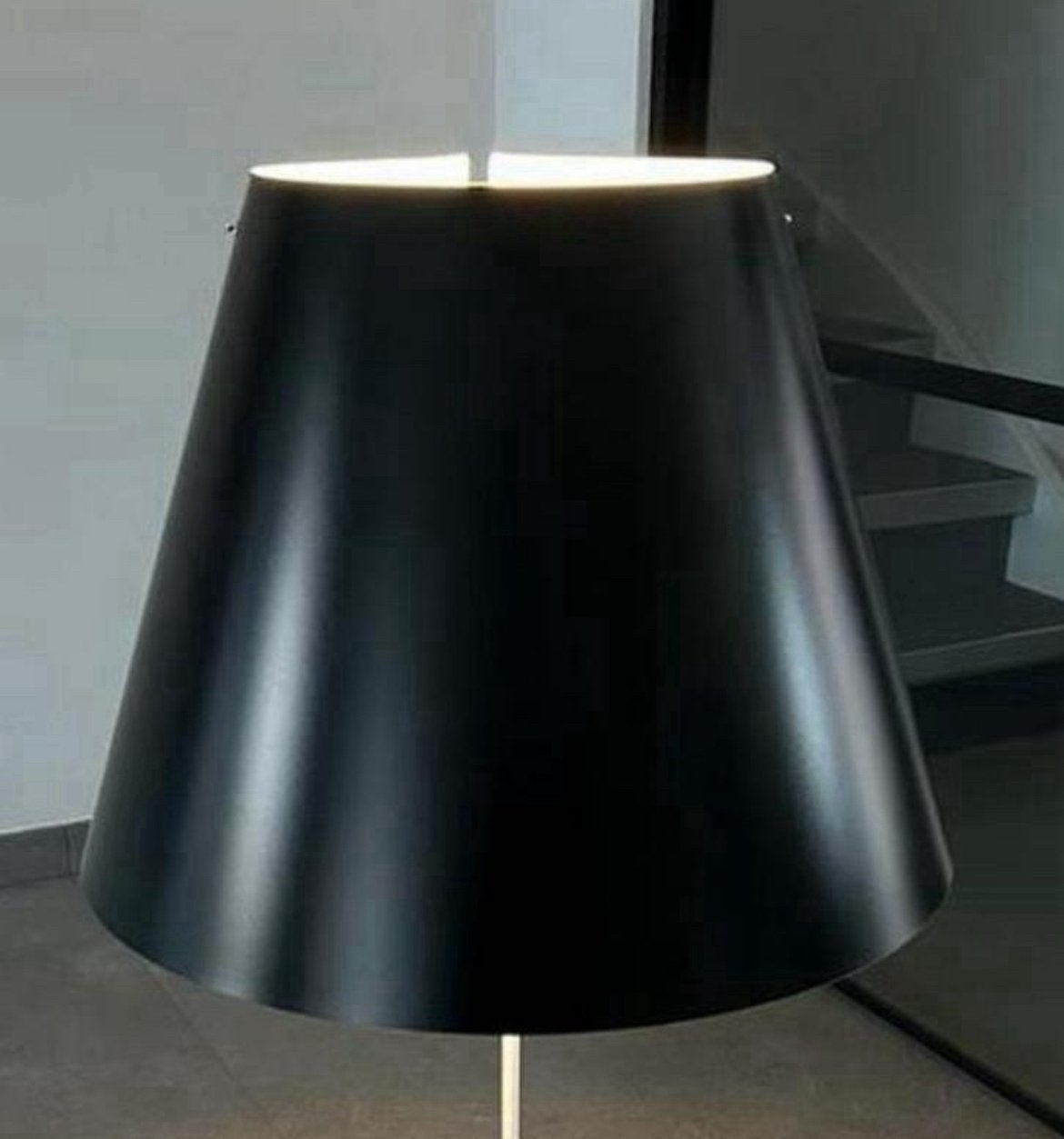 Costanza Luceplan touch dimbare design tafellamp gunmetal, Dimbaar, Wit, Ophalen of Verzenden, Zo goed als nieuw