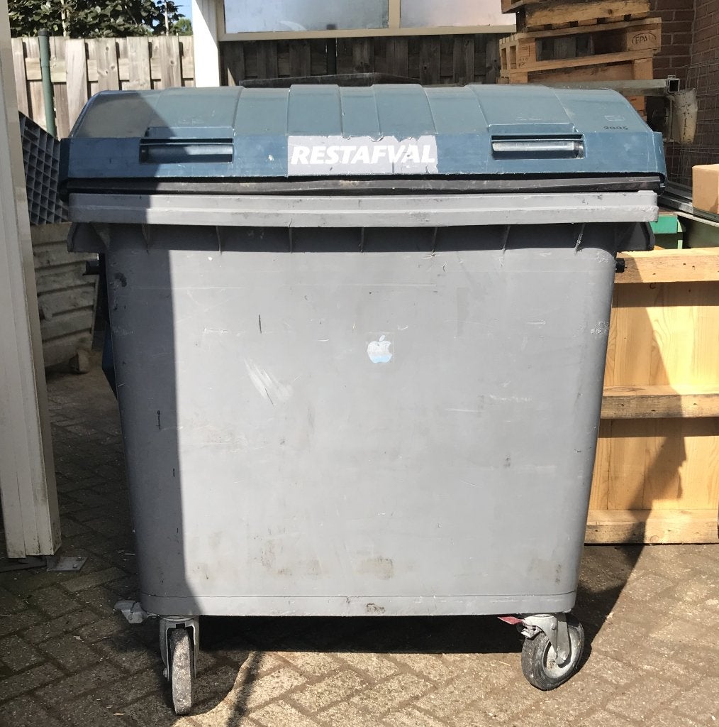 Afvalcontainer, rolcontainer, Plastic Omnium, 1100 liter, Huis en Inrichting, Woonaccessoires | Prullenbakken, Ophalen, Kunststof