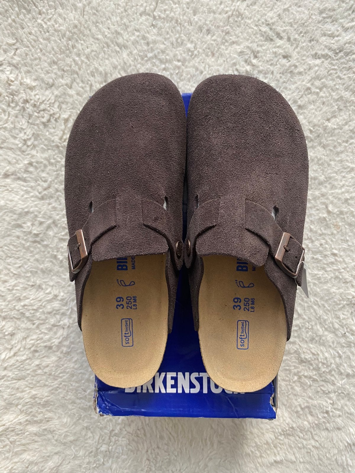 Birkenstock Boston — Brown —, Bruin, Verzenden, Nieuw, Sandalen of Muiltjes