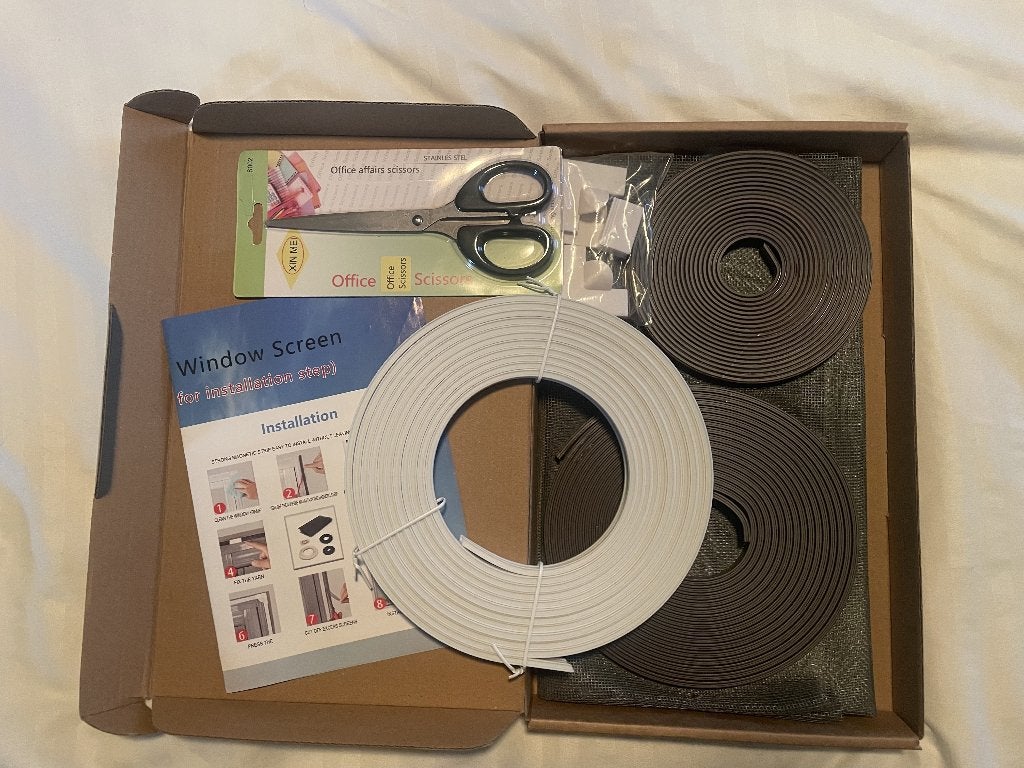 Raamscherm tegen insekten, voor huis en camper/caravan, Overige materialen, 120 cm, Nieuw, Ophalen of Verzenden