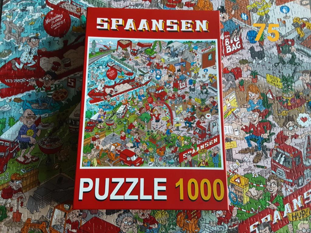 Puzzel 1000 stukjes compleet spaansen, Ophalen of Verzenden, 500 t/m 1500 stukjes, Zo goed als nieuw